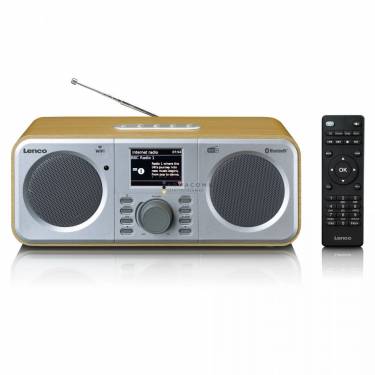 Lenco DIR-141WD internet radio with DAB+ Bluetooth and spotify connect Wood