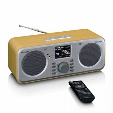 Lenco DIR-141WD internet radio with DAB+ Bluetooth and spotify connect Wood