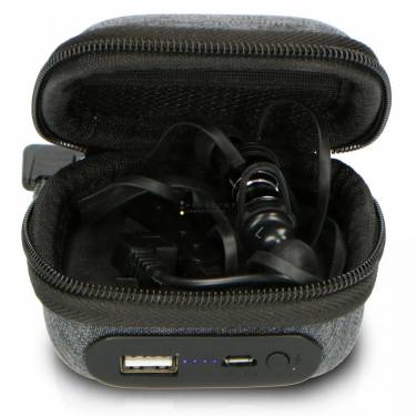 Lenco EPB-160BK sweatproof Bluetooth Earpuds including powerbank case Black