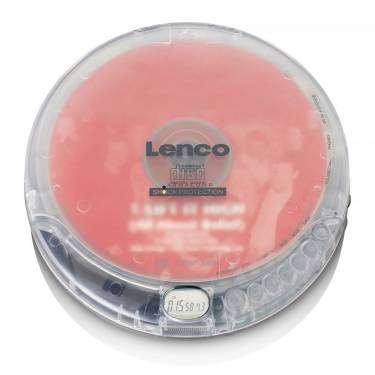 Lenco Lenco CD-202TR Portable CD-player with anti-shock Transparent