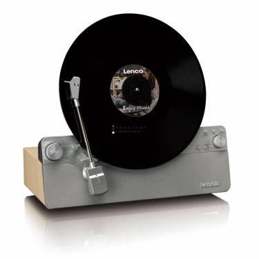 Lenco LSA-071SI Fully automatic vertical record player with built-in speakers and Bluetooth Silver