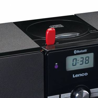 Lenco MC-030 Micro set with CD/MP3 player Black