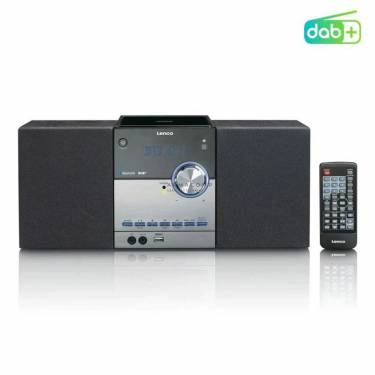 Lenco MC-150 Stereo with DAB+ FM CD Bluetooth & USB player Black