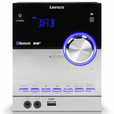 Lenco MC-150 Stereo with DAB+ FM CD Bluetooth & USB player Black