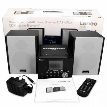 Lenco MC-250BK Mikro set with smart radio CD/USB player internet DAB+ Bluetooth Black