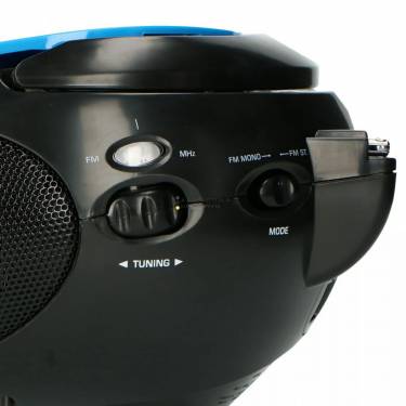 Lenco SCD-24 Portable stereo FM radio with CD player Blue/Black