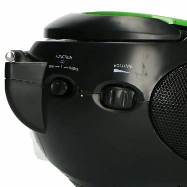 Lenco SCD-24 Portable stereo FM radio with CD player Green/Black