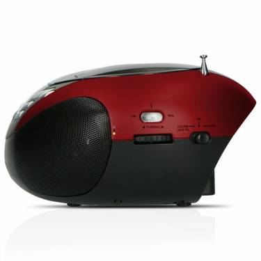 Lenco SCD-37 USB portable FM radio CD and USB player Red