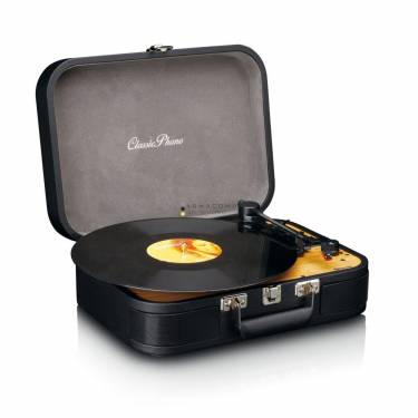 Lenco TT-116 Classic Phono Retro Bluetooth Turntable with Build-in Speakers Black