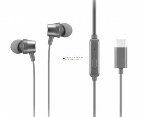 Lenovo 300 USB-C Wired In-Ear Headphone Grey