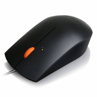 Lenovo 300 Wired USB Mouse Black