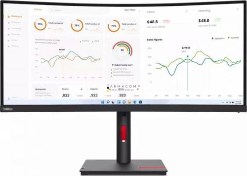 Lenovo 34" ThinkVision T34w-30 LED Curved