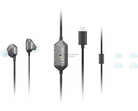 Lenovo Legion E510 7.1 RGB Gaming In-Ear Headphones Stormy Grey