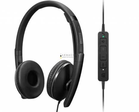 Lenovo Wired ANC Gen 2 Teams Headset Black