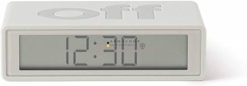 Lexon Flip+ LCD Alarm Clock Rubber White