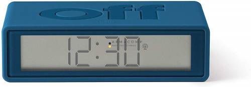 Lexon Flip+ LCD Alarm Clock Rubber Duck Blue