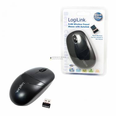 Logilink ID0069 Wireless Travel mouse with Autolink Black