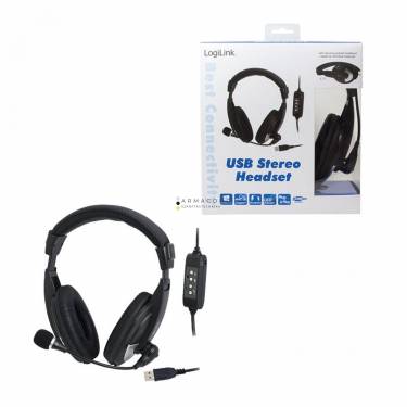 Logilink USB Stereo Headset Black