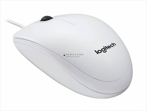 Logitech B100 Optical USB Mouse White