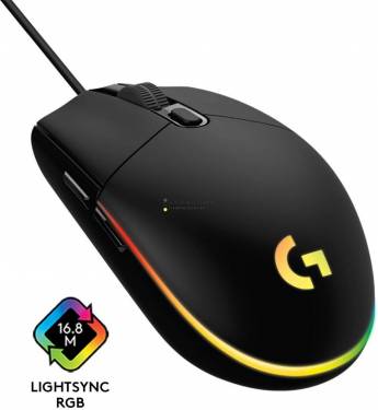 Logitech G203 LightSync Gaming mouse Black