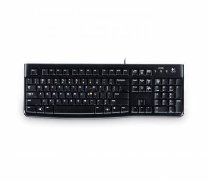 Logitech K120 USB billentyűzet Black DE OEM