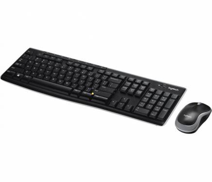 Logitech MK270 Wireless Billentyűzet + Egér Black UK