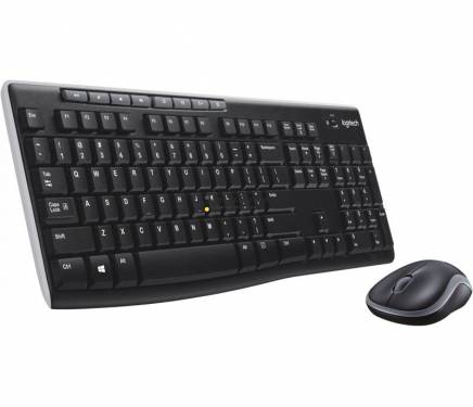 Logitech MK270 Wireless Billentyűzet + Egér Black UK