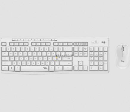 Logitech MK295 Silent wireless keyboard +mouse White HU