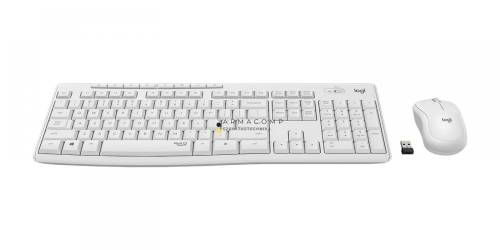 Logitech MK295 Silent Wireless Keyboard Combo White UK