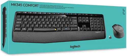 Logitech MK345 Comfort Wireless Keyboard Combo Black US