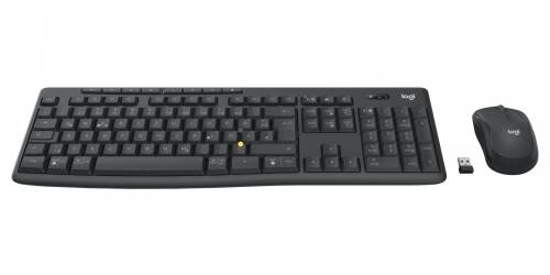 Logitech MK370 Wireless billentyűzet + optikai egér Black DE