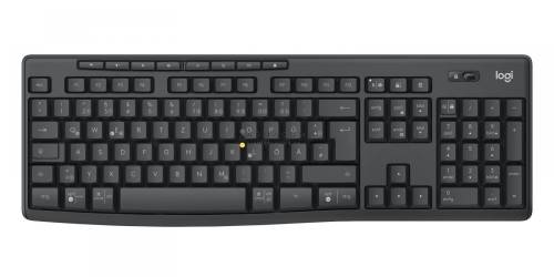 Logitech MK370 Wireless billentyűzet + optikai egér Black DE