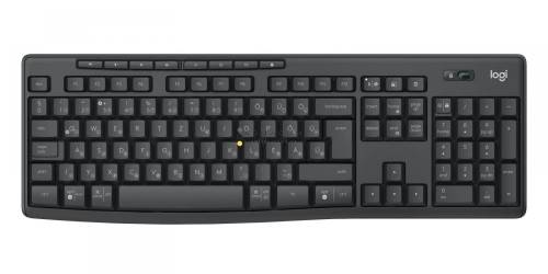 Logitech MK370 Wireless billentyűzet + optikai egér Black HU