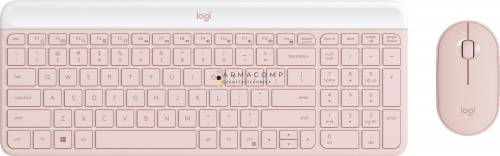 Logitech MK470 Slim Wireless Keyboard and Mouse Combo Rose US