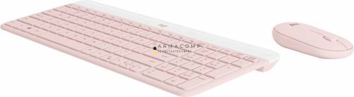 Logitech MK470 Slim Wireless Keyboard and Mouse Combo Rose US