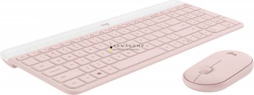 Logitech MK470 Slim Wireless Keyboard and Mouse Combo Rose US