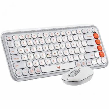 Logitech Pop Icon Wireless Keyboard Combo Off White US