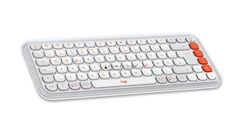 Logitech Pop Icon Wireless Keyboard Dirty White US