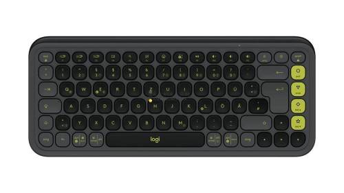 Logitech Pop Icon Wireless Keyboard Graphite US