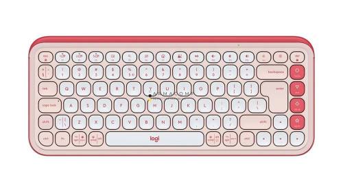 Logitech Pop Icon Wireless Keyboard Pink US