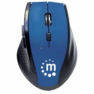 Manhattan Curve Wireless Mouse Blue/Black