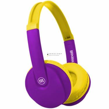 Maxell HP-BT350 BT KIDZ Kids Bluetooth Headset Yellow/Purple