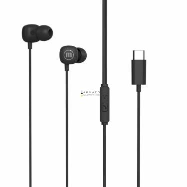 Maxell Square USB-C Earphones Black