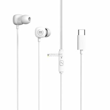 Maxell Square USB-C Earphones White