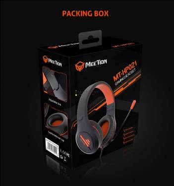 Meetion HP021 Gamer Headset Black/Orange