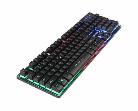 Meetion K9300 Colorful Rainbow Backlight Gaming Keyboard Black HU