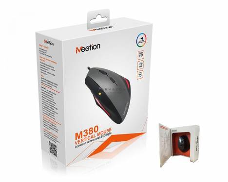 Meetion M380 Vertical mouse Black