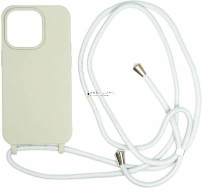 Mobile Origin Lanyard Case iPhone 14 Light Grey