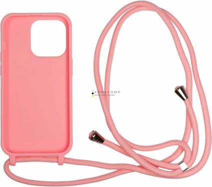 Mobile Origin Lanyard Case iPhone 14 Pink