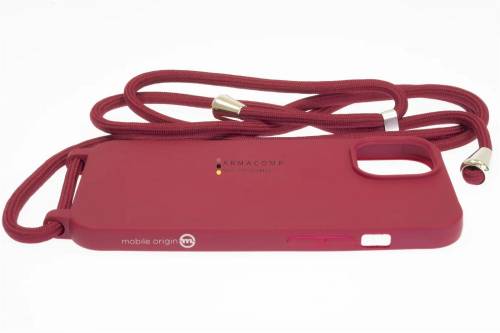 Mobile Origin Lanyard Case iPhone 15 Cherry